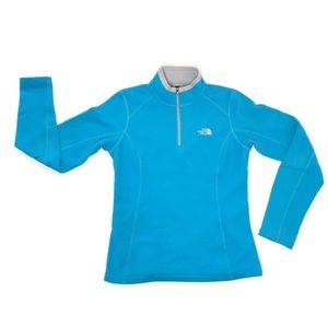 Women’s Sky Blue North Face 1/4 Zip Sweater small